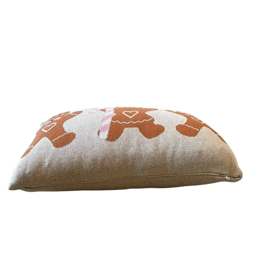 Cupcakes & Cashmere Gingerbread Pillow 16x24 Festive Christmas Holiday Decor New